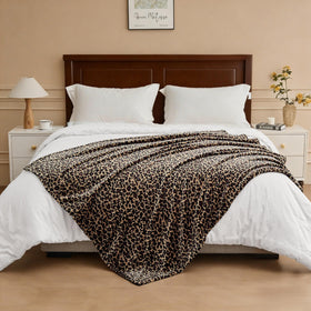 Edenleaf leopard blanket stitching and fabric detail