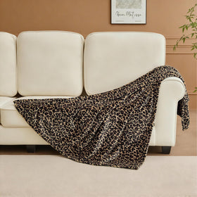 Edenleaf leopard blanket folded for a chic gift display