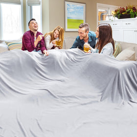 Edenleaf oversized blanket 120x120 inches delivers giant warmth for the whole family.
