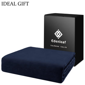 Edenleaf oversized blanket 120x120 navy in travel kit setup