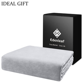 Edenleaf blanket with reinforced stitching offers lasting durability.