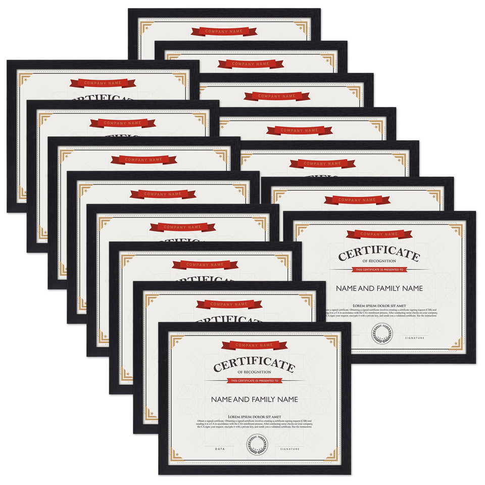 Edenseelake 15-pack 8.5x11 frames for versatile wall or desk display.