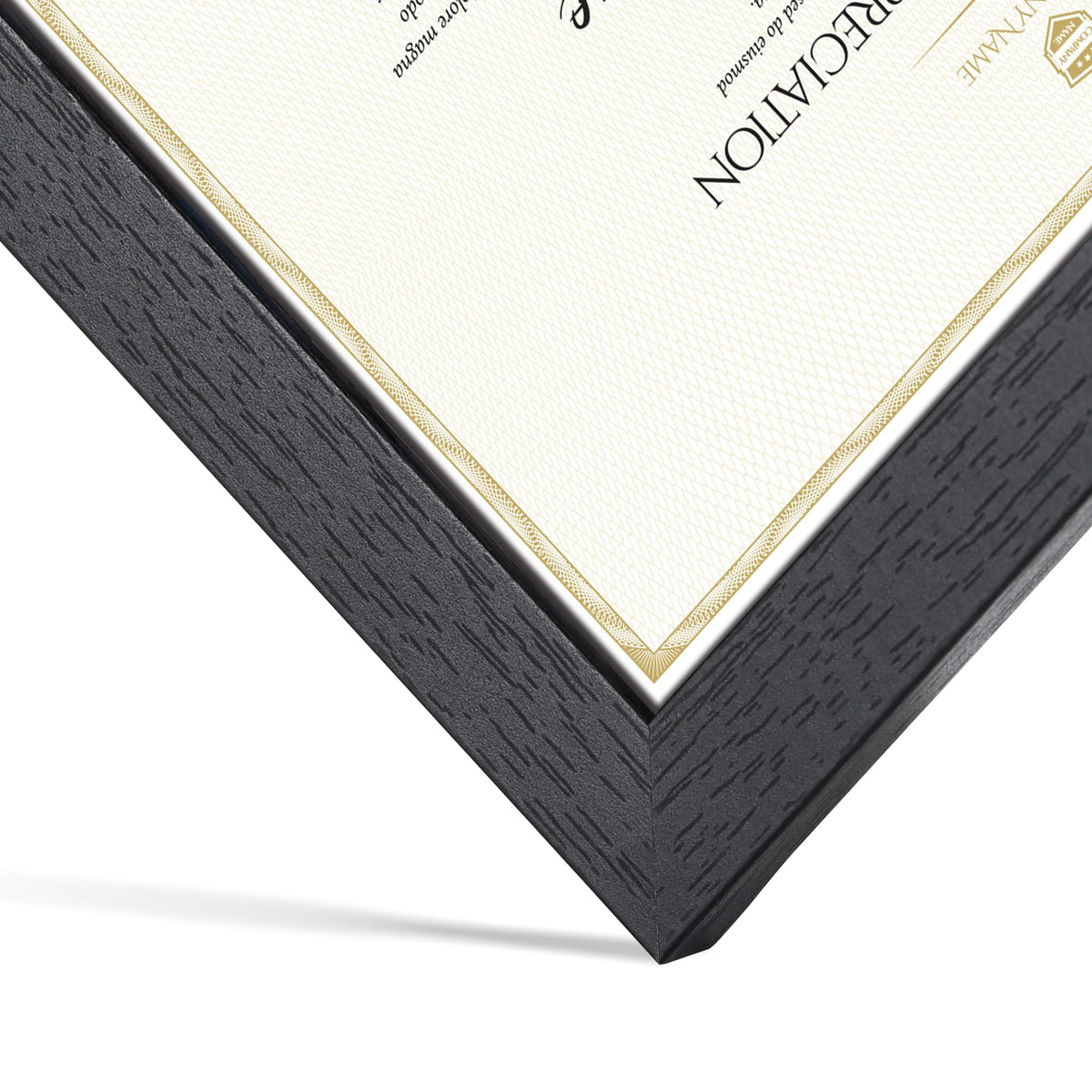 Edenseelake certificate frame 8.5x11 black ready for diplomas.