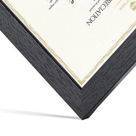 Edenseelake certificate frame 8.5x11 black ready for diplomas.