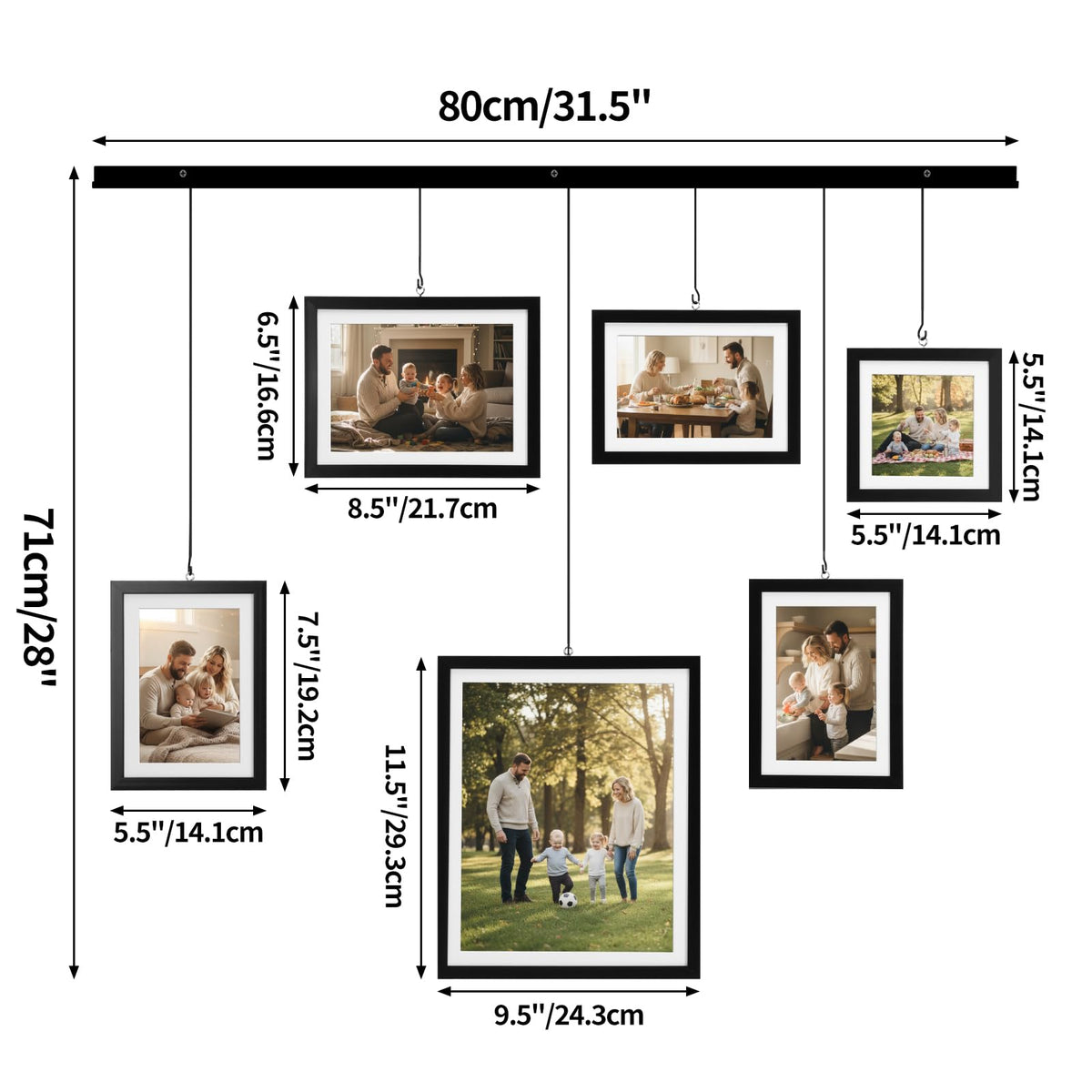 Edenseelake Exhibit 4x4 frame, compact wall display for small spaces.