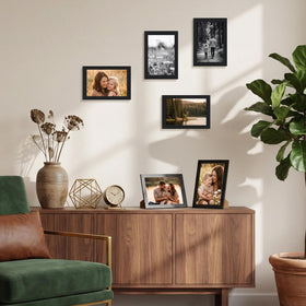 Edenseelake matte black frames ideal for tabletop display in living spaces.