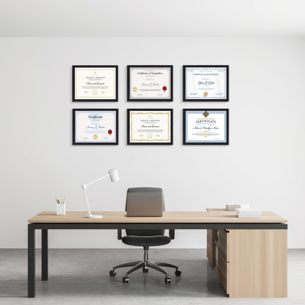 Edenseelake display options: wall or tabletop setup for horizontal or vertical layouts.