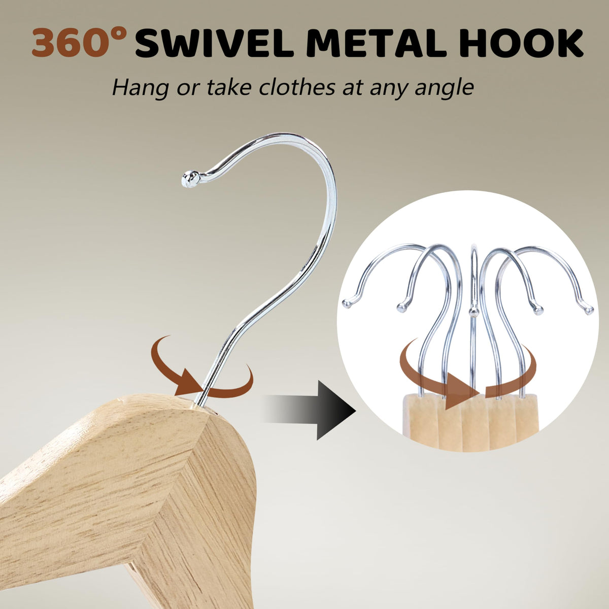 Edergoo contoured shoulder design helps maintain garment shape.