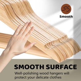 Edergoo slim 0.4 inch hanger saves closet space while holding coats and pants.
