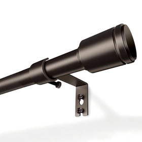 Edidonson 5/8 inch curtain rod assembly for adjustable lengths.