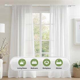 Edidonson easy-length adjustment aids precise window coverage.
