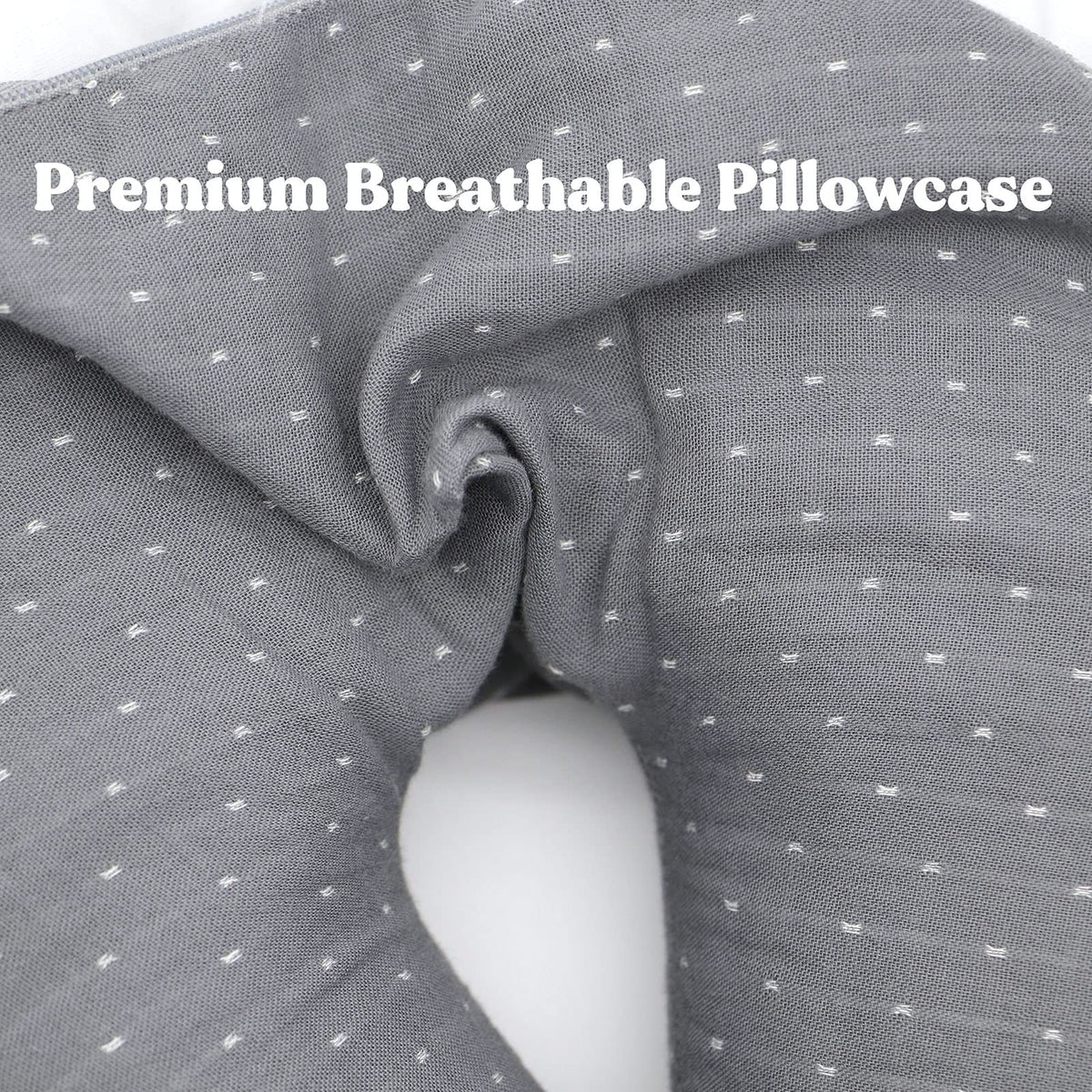 Edomi Buckwheat U-Neck Pillow U-shape design offers comprehensive neck and shoulder support.