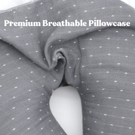 Edomi Buckwheat U-Neck Pillow U-shape design offers comprehensive neck and shoulder support.