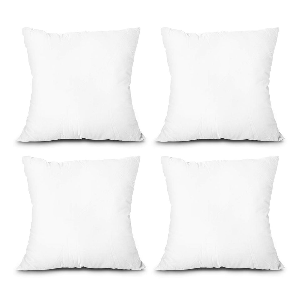 EDOW throw pillow insert 18x18 white for versatile sofa styling