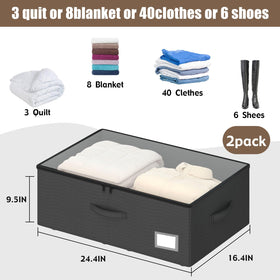 EE-RoomWorld dorm room organizer bin stores clothes and shoes neatly.