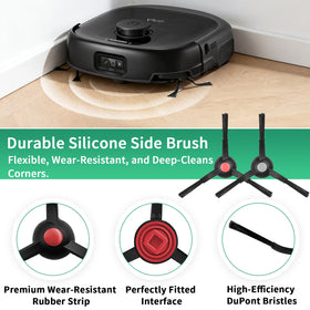 Effidula eufy Omni E25 rolling brushes boost pickup on low-pile carpets.