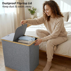efluky 140-liter capacity fits a week's wardrobe
