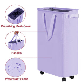 efluky 60L durable Oxford fabric construction resists wear during busy laundry days.