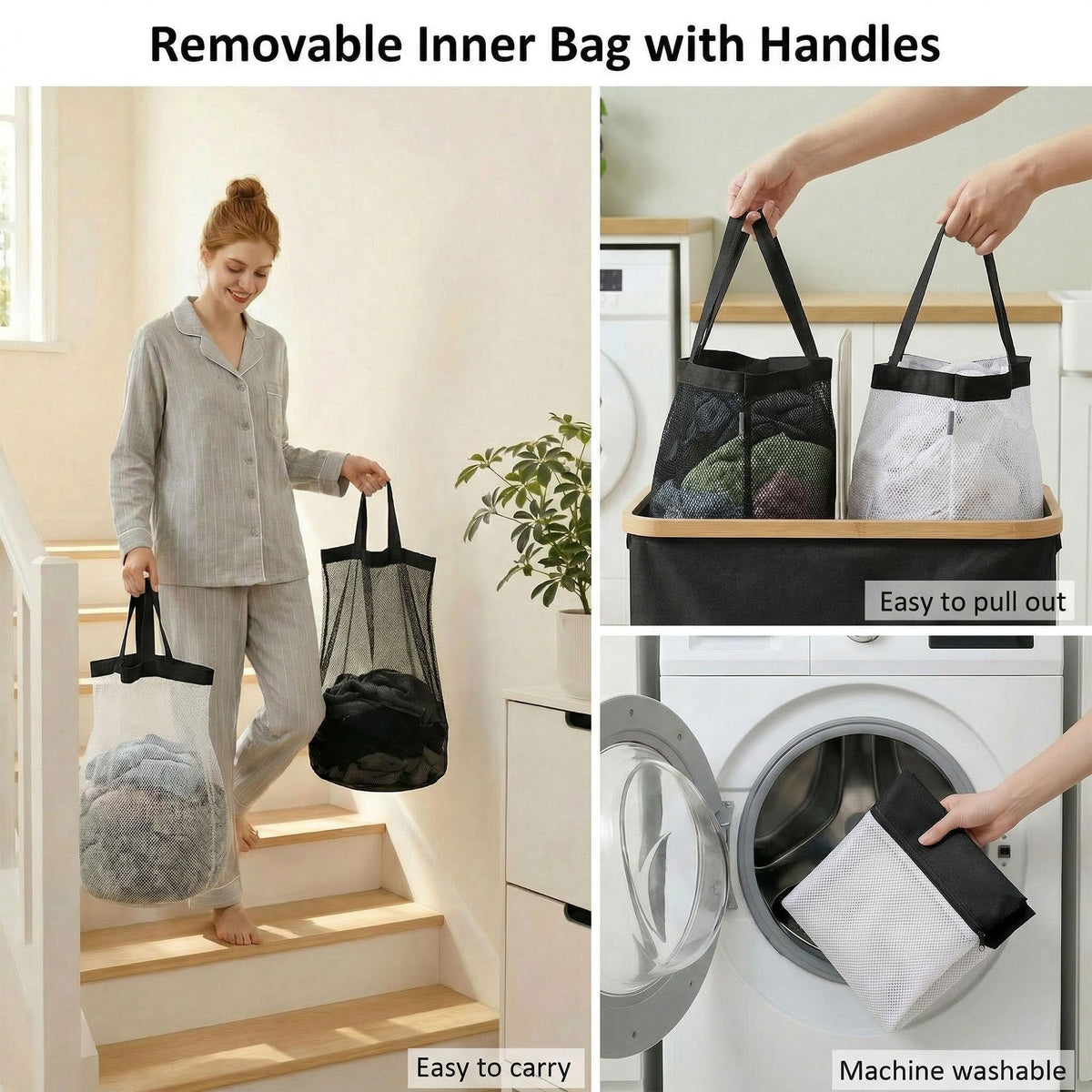 efluky bamboo handles offer sturdy grip when moving between rooms.