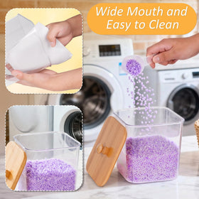 efluky bamboo-lid-labels natural touch and easy organization.