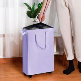 efluky Drawstring mesh cover helps keep dust out and clothes contained.