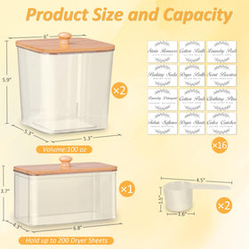 efluky dryer-sheet-holder neatly stores dryer sheets for quick laundry prep.
