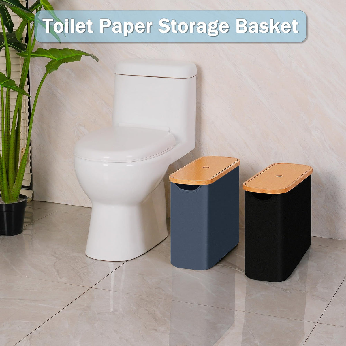 efluky elegant blue bathroom organizer adds a stylish touch to any bathroom