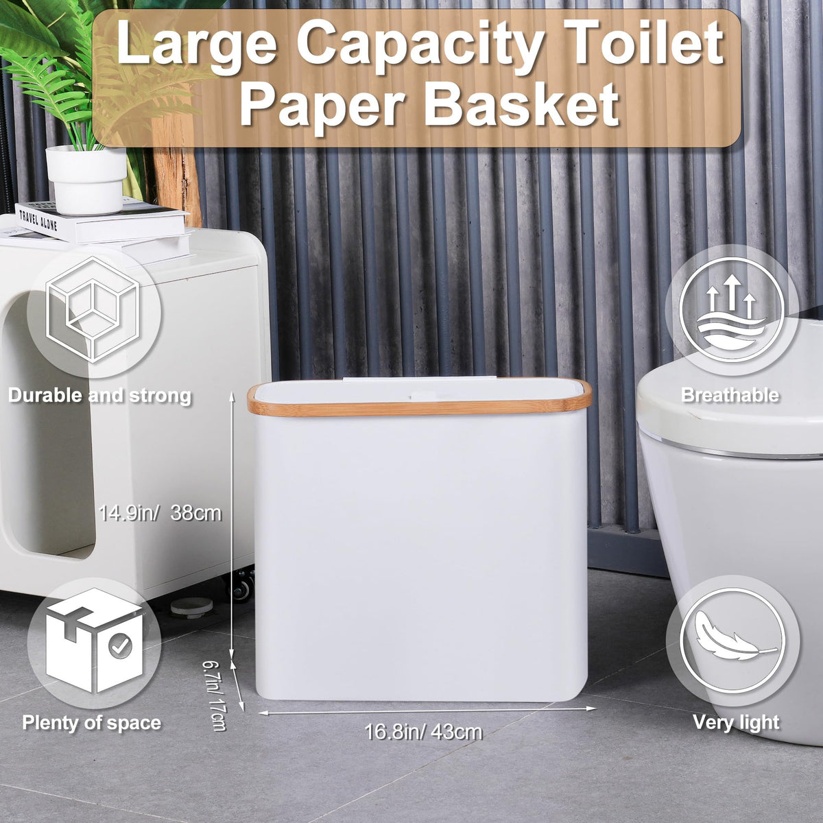 efluky free-standing bathroom organizer keeps essentials neatly within reach