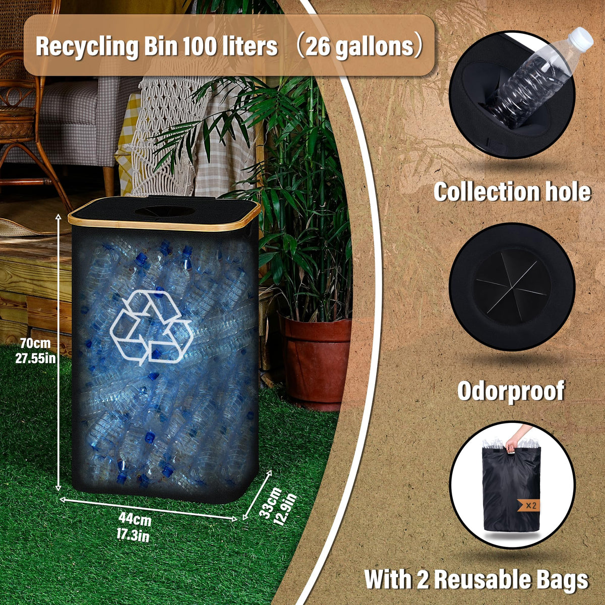 efluky reusable inner bag demonstrates easy replacement and hassle-free maintenance.