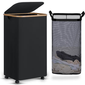 efluky laundry basket with wheels for easy transport of laundry