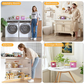 efluky laundry-organization-solution clear bins simplify sorting and access.