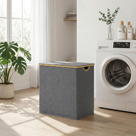 efluky lid helps keep dust out during laundry days