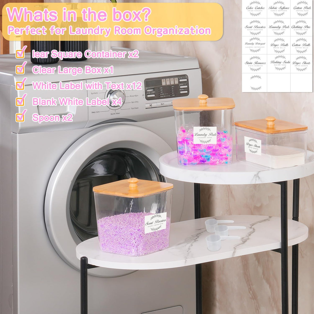 efluky scoops included for easy pod portioning.