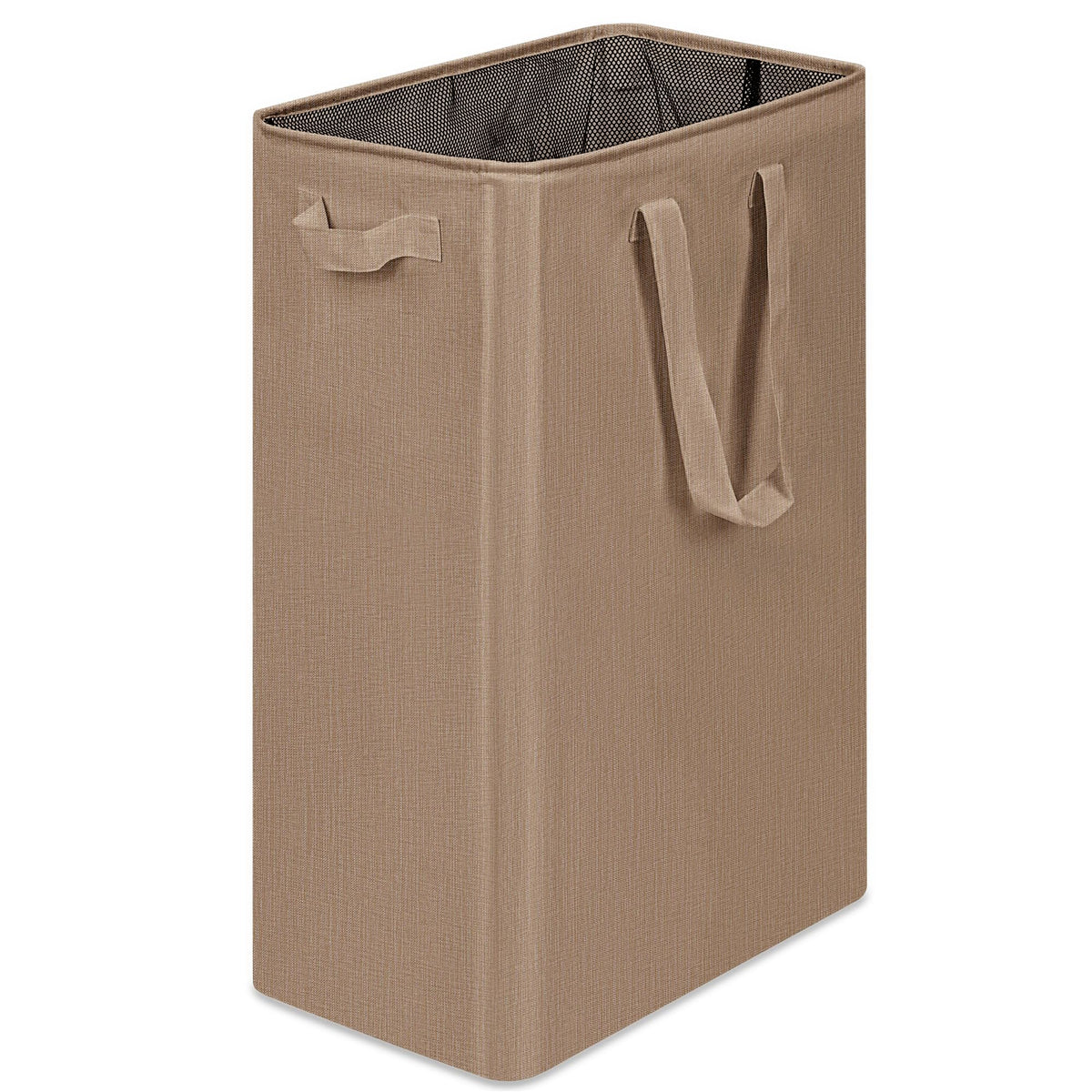 efluky Slim Laundry Basket front view highlights tall, space-saving design.