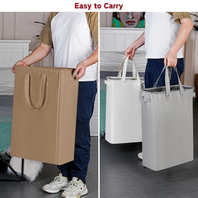 efluky Slim Laundry Basket four handles for easy transport.