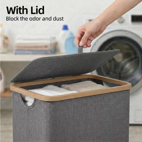 efluky slim basket with removable inner bag for easy sorting and washing.