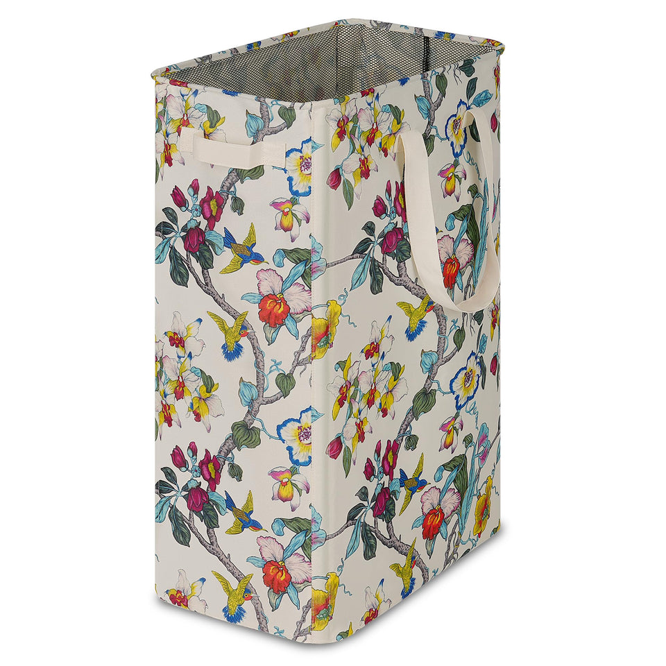 efluky Slim Laundry Basket side view shows compact space-saving design for tight spaces