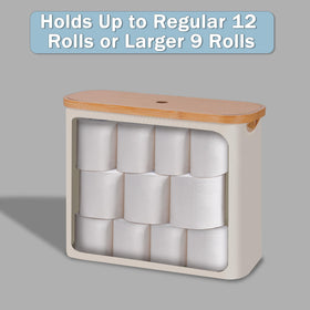 efluky toilet paper organizer boosts bathroom tidiness.