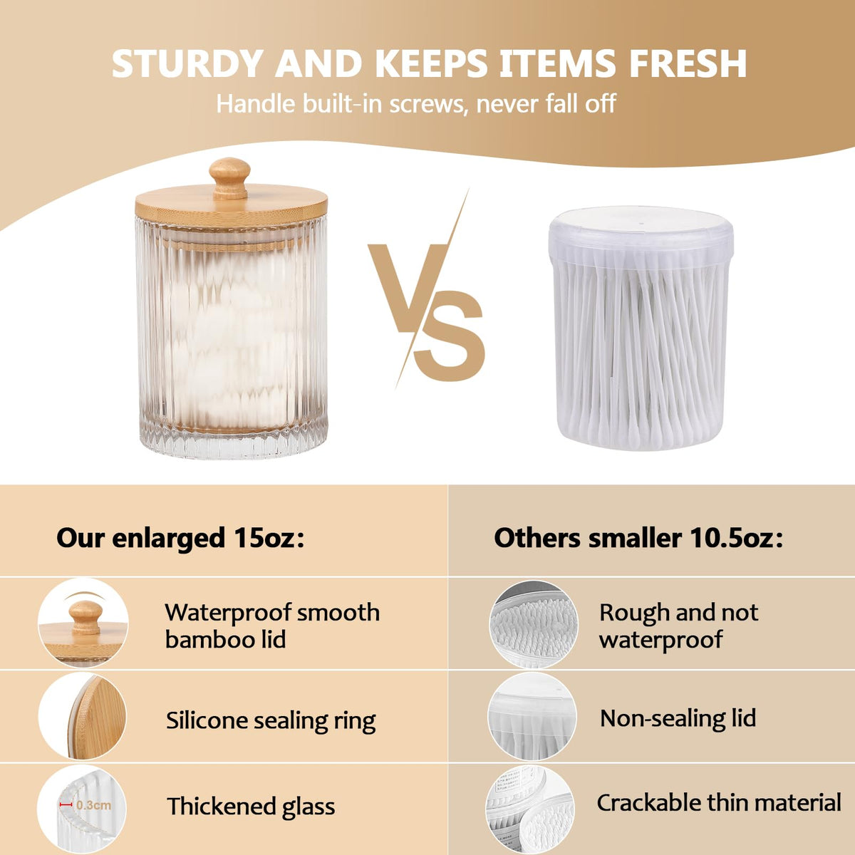 Eggs Sound bamboo lid seal with moisture protection