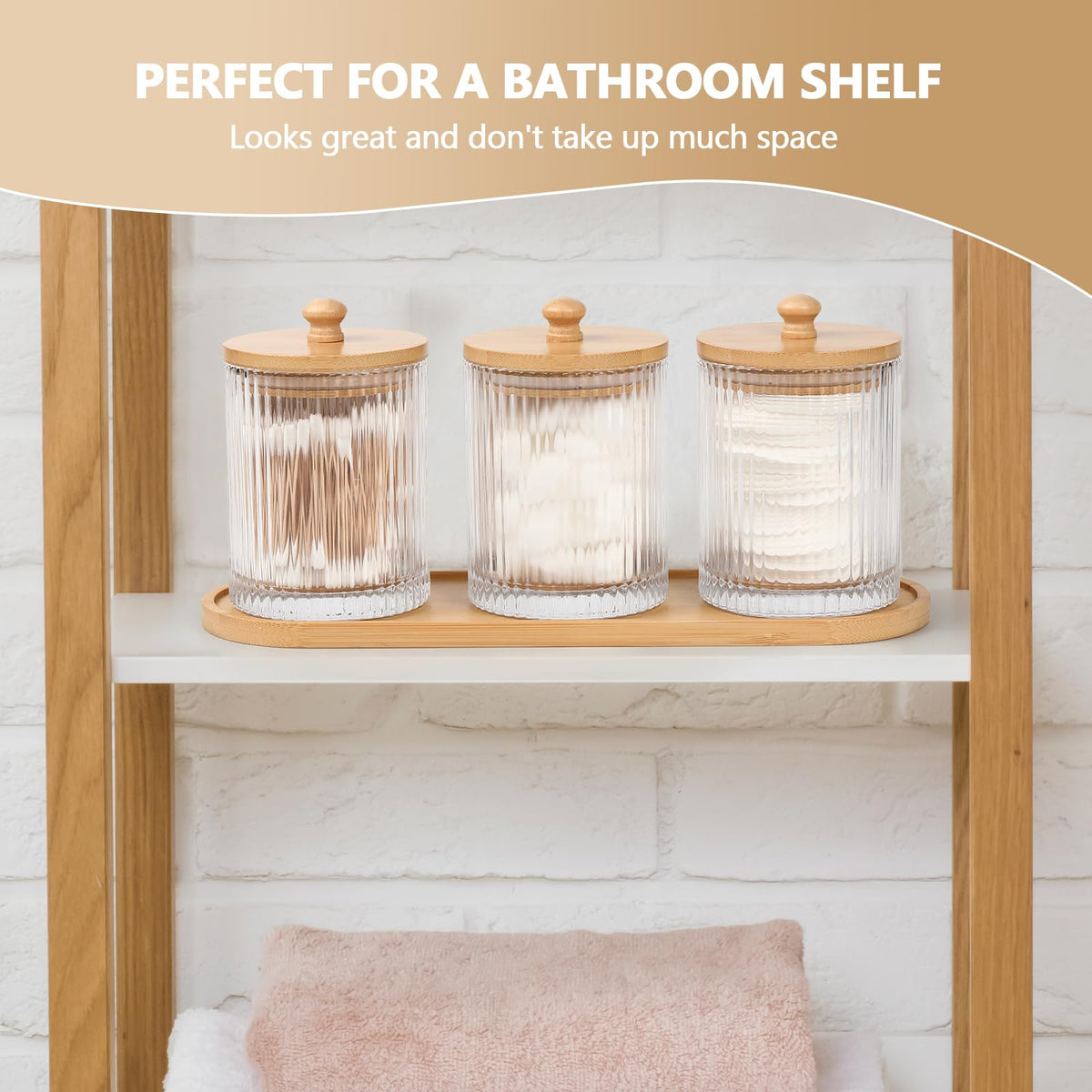 Eggs Sound cotton ball and swab storage for easy access