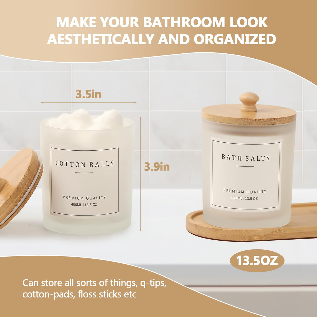 Eggs Sound cotton round holder stores swabs and balls neatly