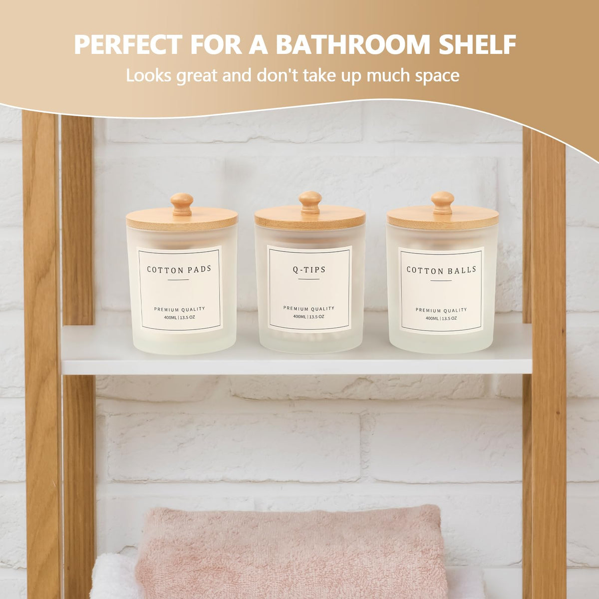 Eggs Sound glass apothecary jars with lids add elegant storage to vanity