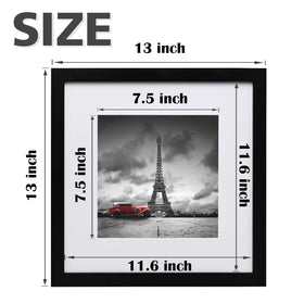 Egofine black frame back with built-in wall mounting for easy hanging.