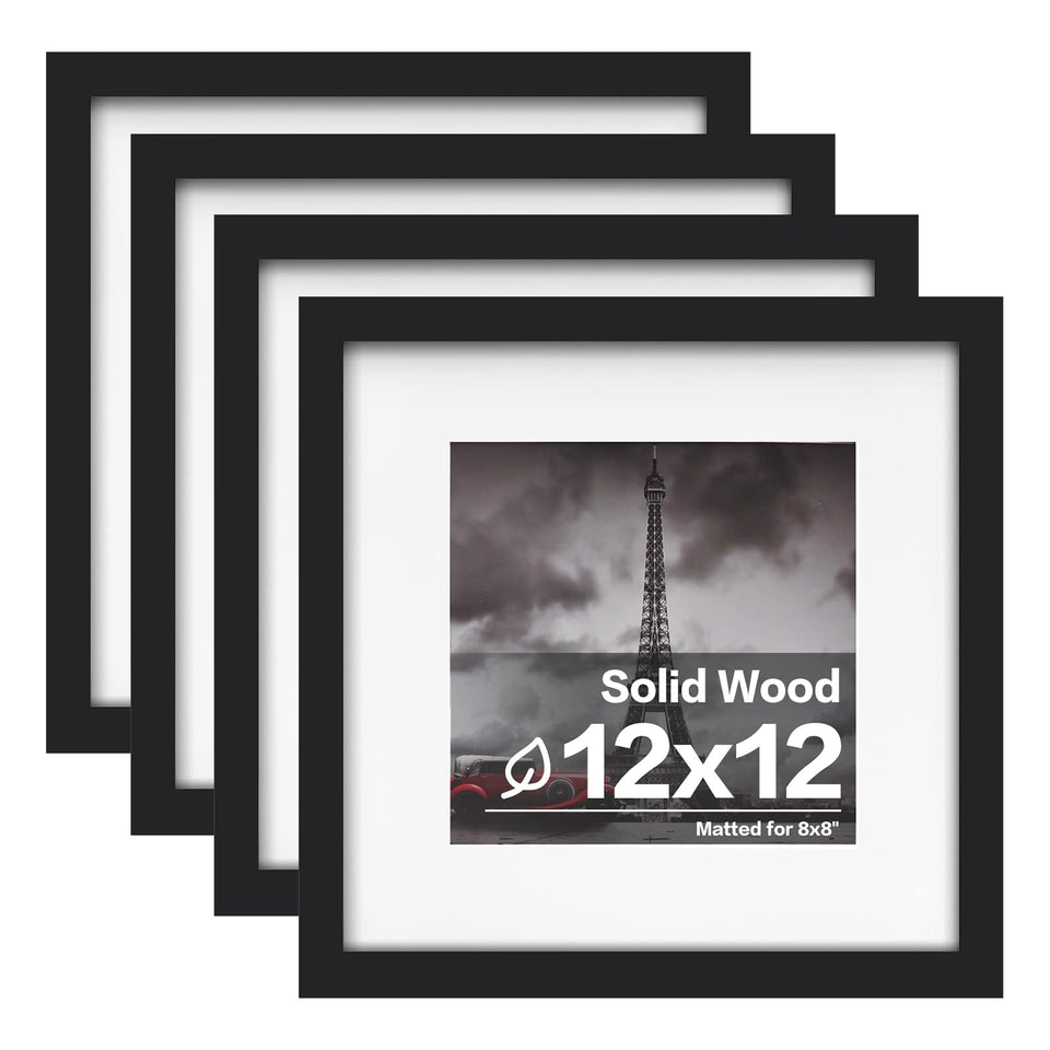 Egofine 12x12 frame on wall ready to display photos.