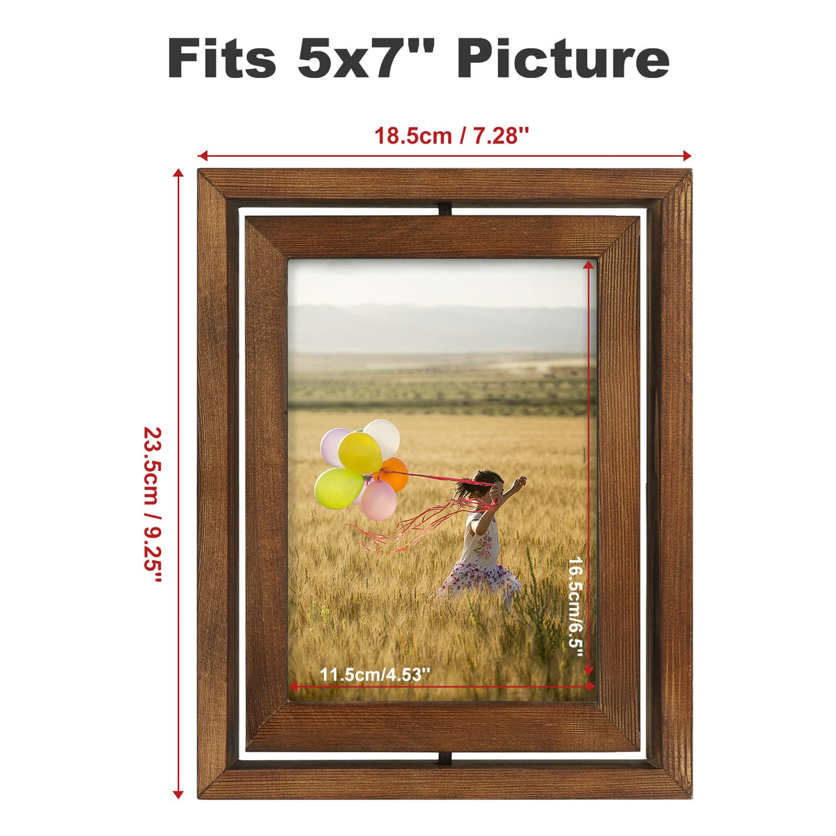 Egofine 2-pack rotating frame side view highlighting vertical or horizontal setup