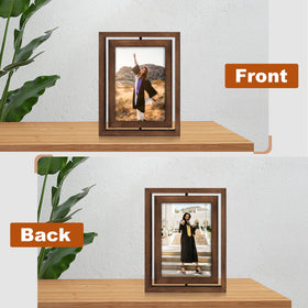 Egofine distressed wood frame with rustic charm for desks or shelves