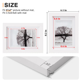 Egofine 4x6 mat option with 3.5x5 insert for compact memories.