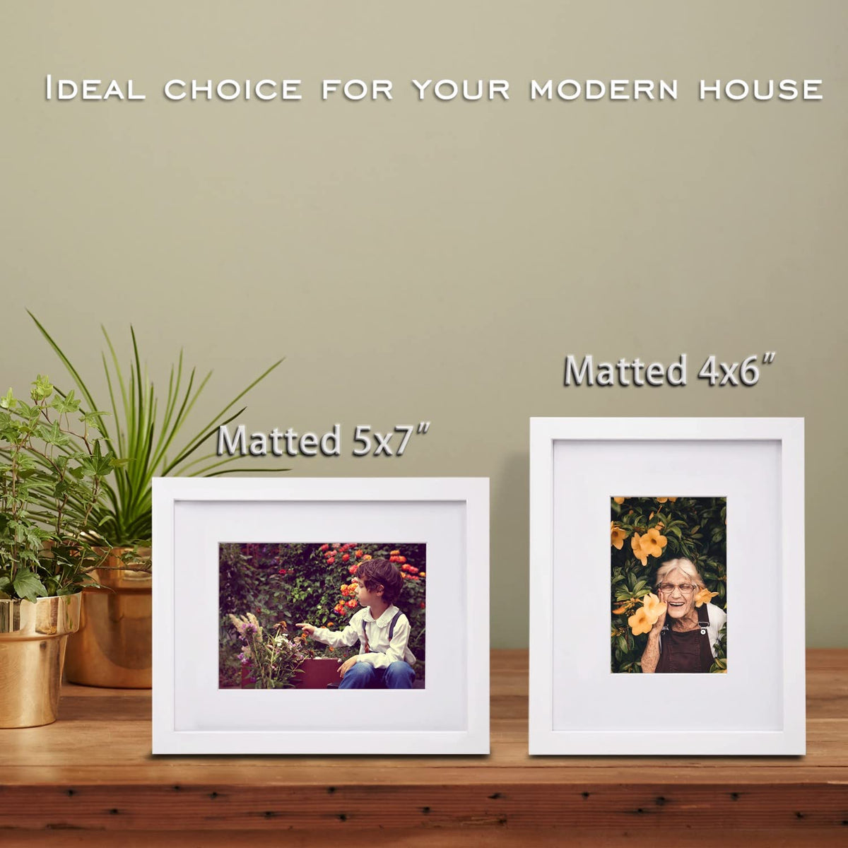 Egofine 8x10 frame displayed with a gallery-worthy photo collection.