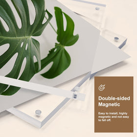 Egofine double-sided acrylic frame highlights memories from both sides.
