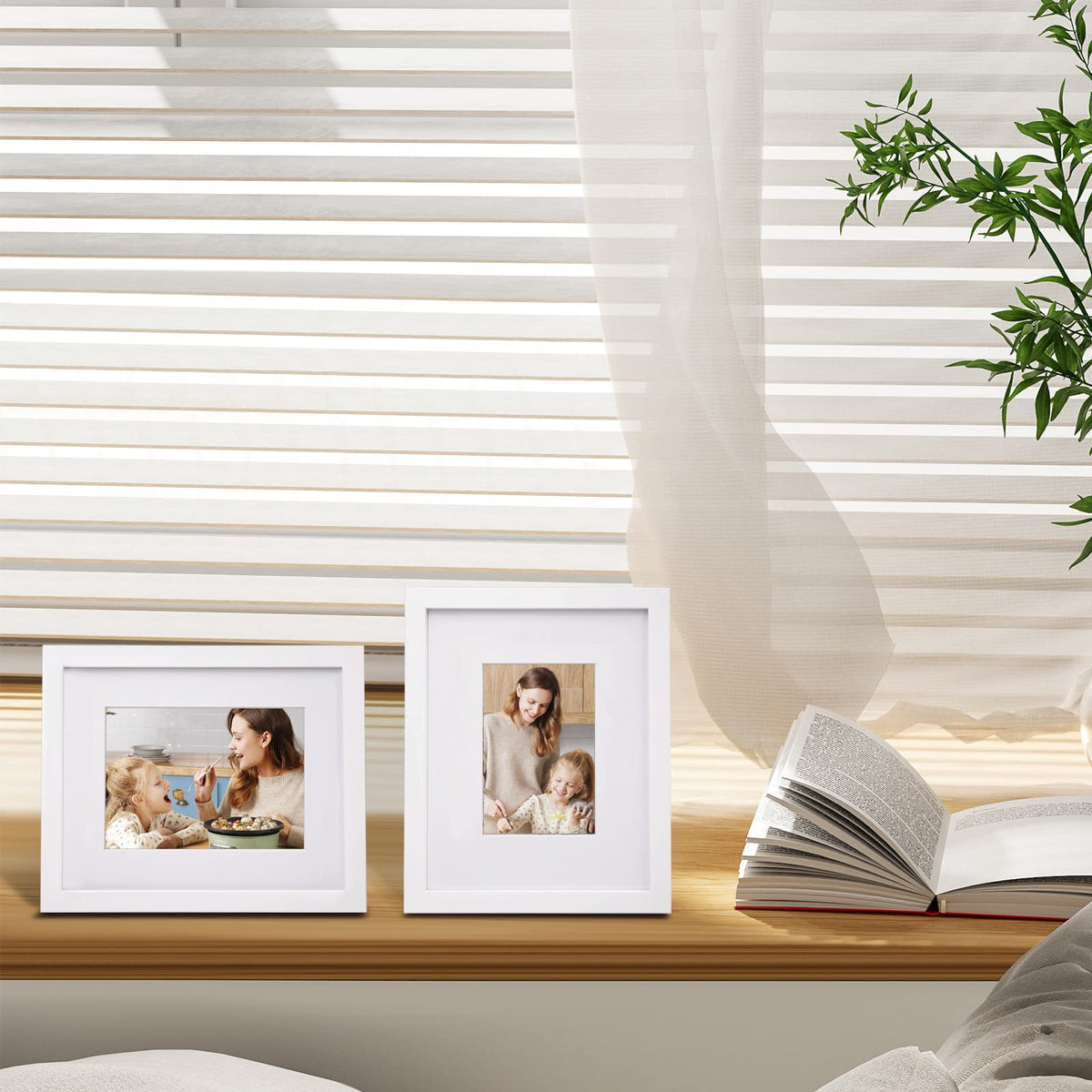 Egofine plexiglass frame ships with protective film for safe handling.